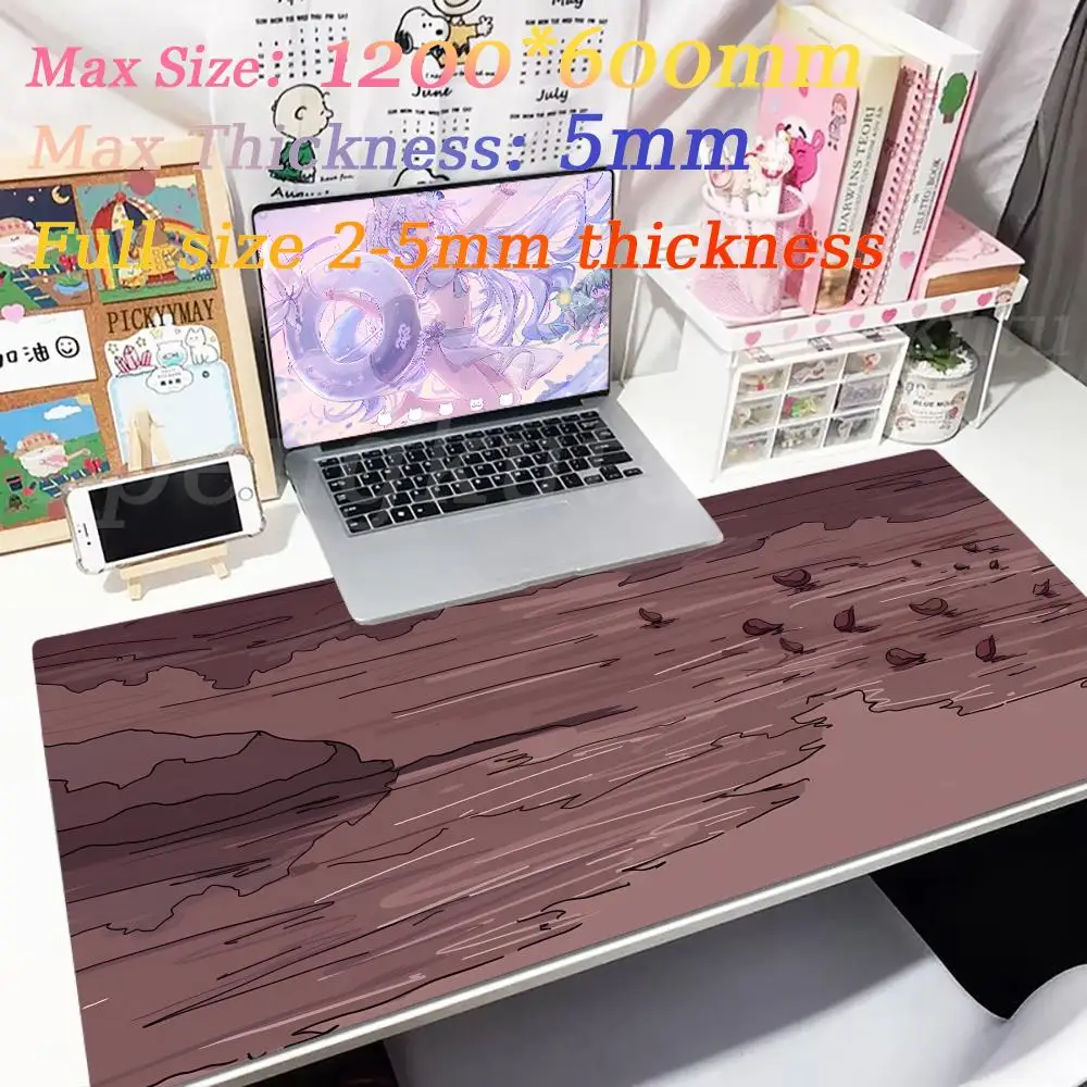 HD Print Rubber Mouse pad 600x1200mm landscape mountain sunset cartoon Mouse Pad XXL Extended Pad Mouse Computer Non-slip Carpet