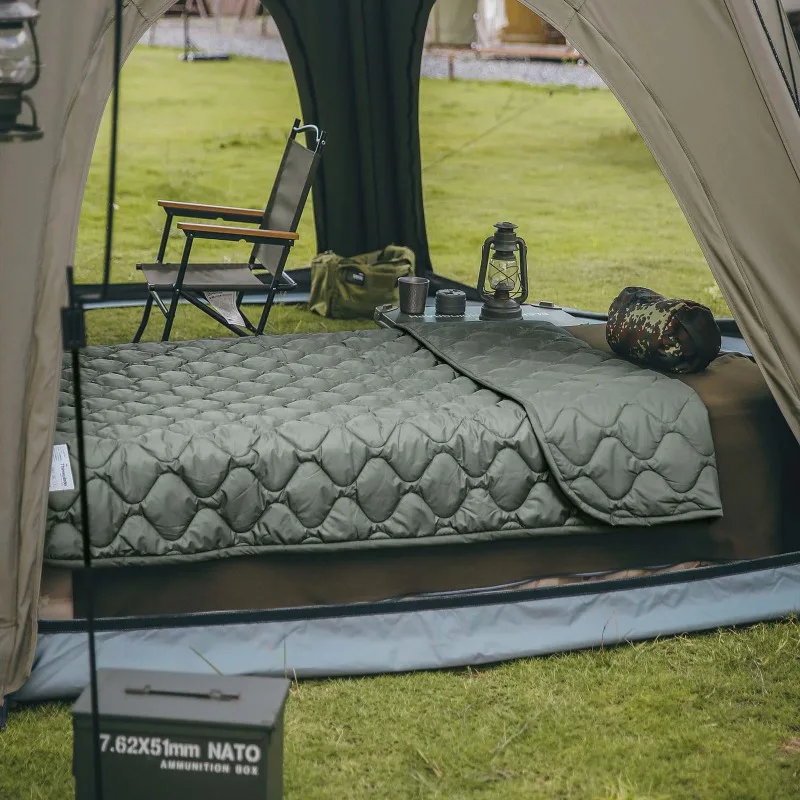 التخييم في الهواء الطلق التخييم المحمولة الربيع والخريف لحاف تخزين خيمة لحاف النوم بطانية الغداء استراحة لحاف