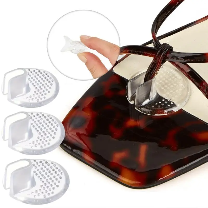 2-10pcs Invisibles Flip-Flop Gel Pad Anti-Slip Anti Wear Foot Gel Toe Guards Cushions Toe Separator for Women Men