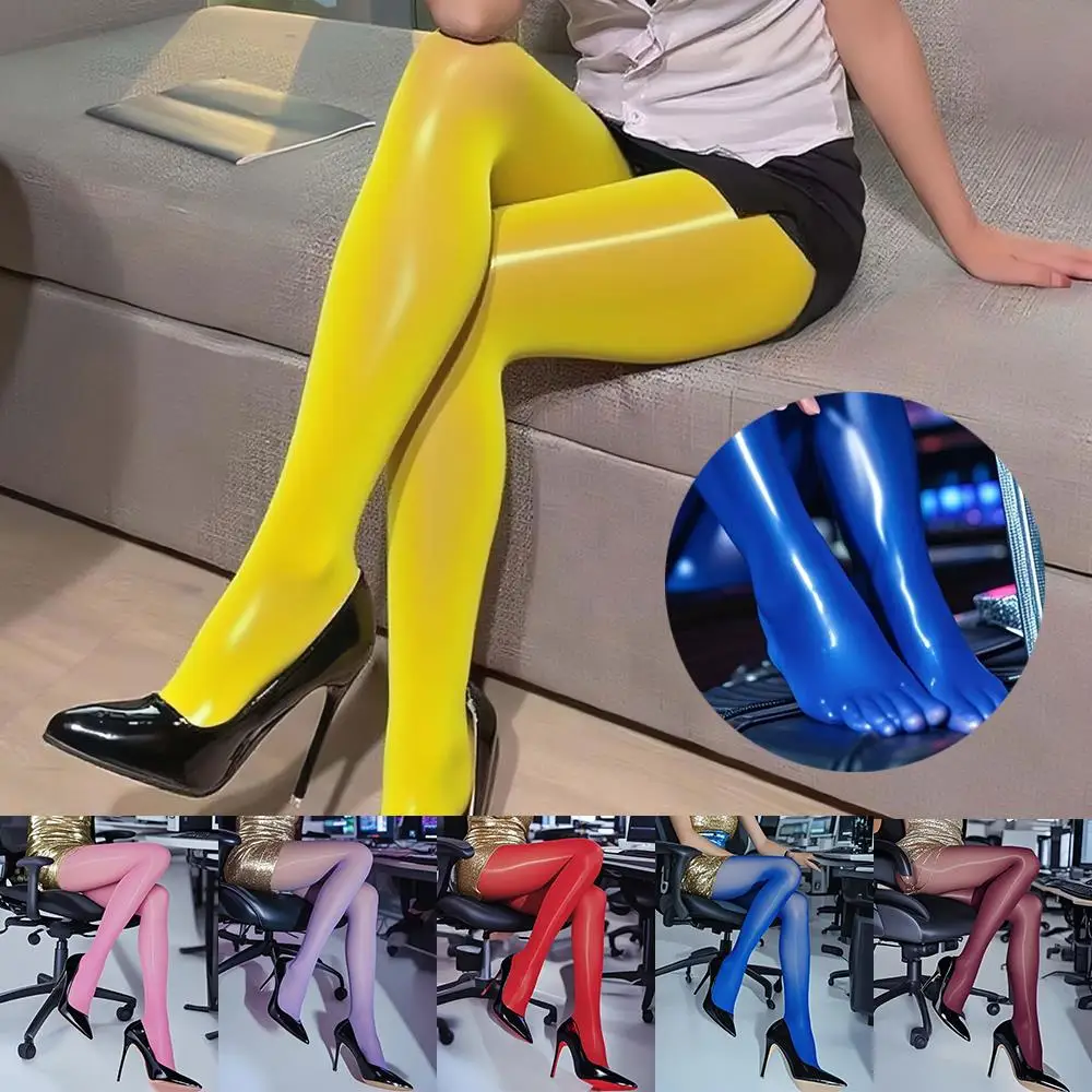 

1 Pair Glossy Socks Black Pantyhose Horse Oil Stockings Aurora Socks Women's Leggings Sexy Shiny Anti-shield Smooth Pantyhose