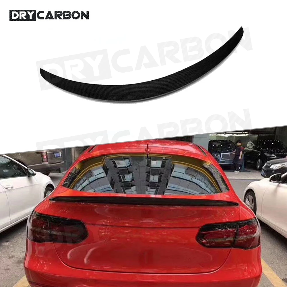 

Carbon Fiber Rear Boot Spoiler for Mercedes Benz GLC Class Coupe W253 C253 GLC250 GLC300 GLC350 2016-2019 Trunk Trim Sticker FRP