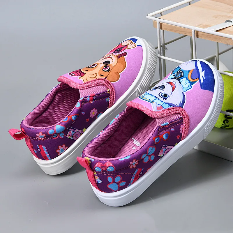 Paw Patrol Sports Shoes Marshall Rubble Skye Leisure Canvas Anti-slip Tenis Casual Infant Soft Children\'s Shoes Boy Girls Gift