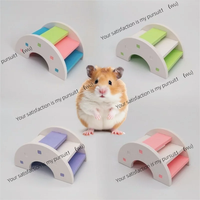 Mini Arch Bridge Hamster Golden Bear Toy Rainbow Bridge Small Animal Activity Climb Toy DIY Hamster Cage 햄스터 용품 1pcs