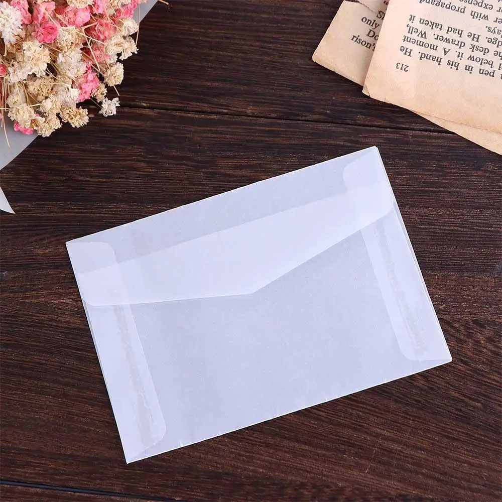 Creativity Invitation Vintage Wedding Office Supplies Paper Envelopes Set Translucent Paper Letter Paper Transparent Envelope