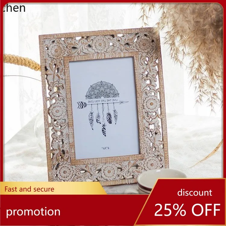 

Hxl creative photo frame - resin carved decor for bedroom, living room, and entryway