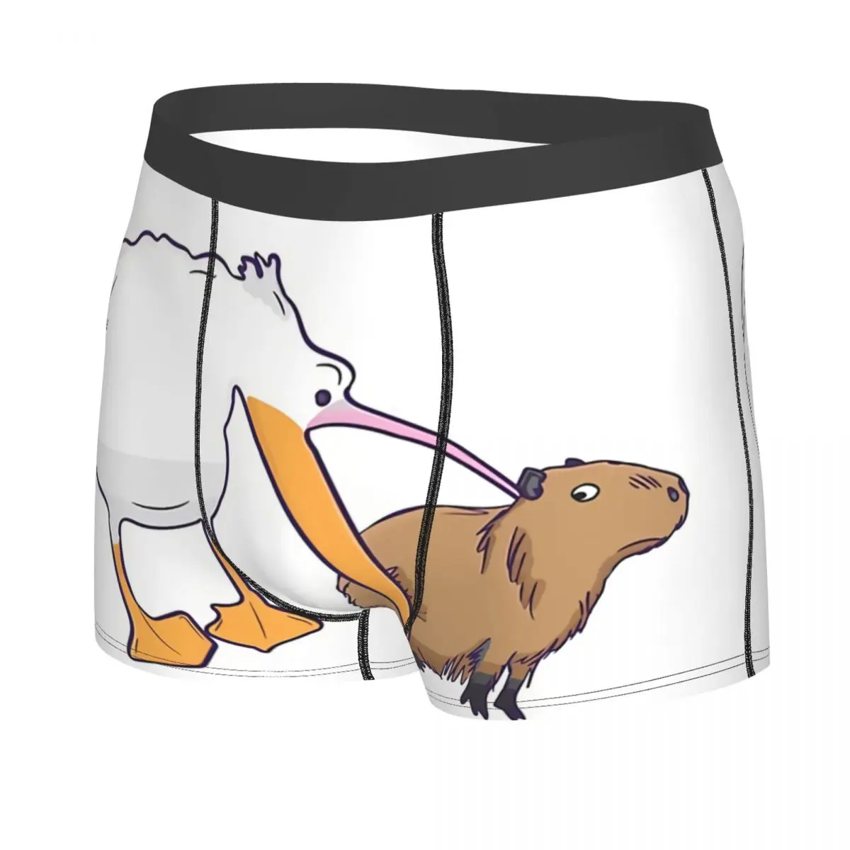 Pelican Man's Boxer Briefs Capybara Highly Breathable Underwear High Quality Print Shorts Gift Idea