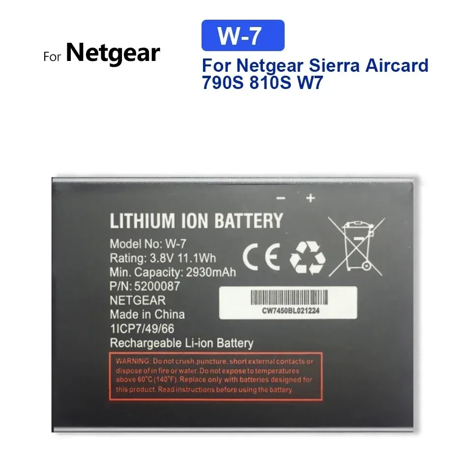 Портативный аккумулятор 2500 мАч-5040 мАч для Netgear AirCard AC810S AC815 790S 810S W7 NightHawk M1 MR110 W10 W-9b W-8 W-8a