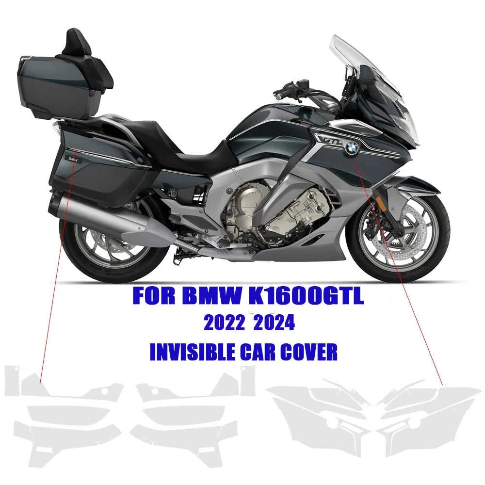 

Для BMW K1600GTL K1600 2022 2023 2024 аксессуары устойчивая к Царапинам Глянцевая пленка K1600 GTL Невидимый автомобильный чехол для мотоцикла ТПУ PPF