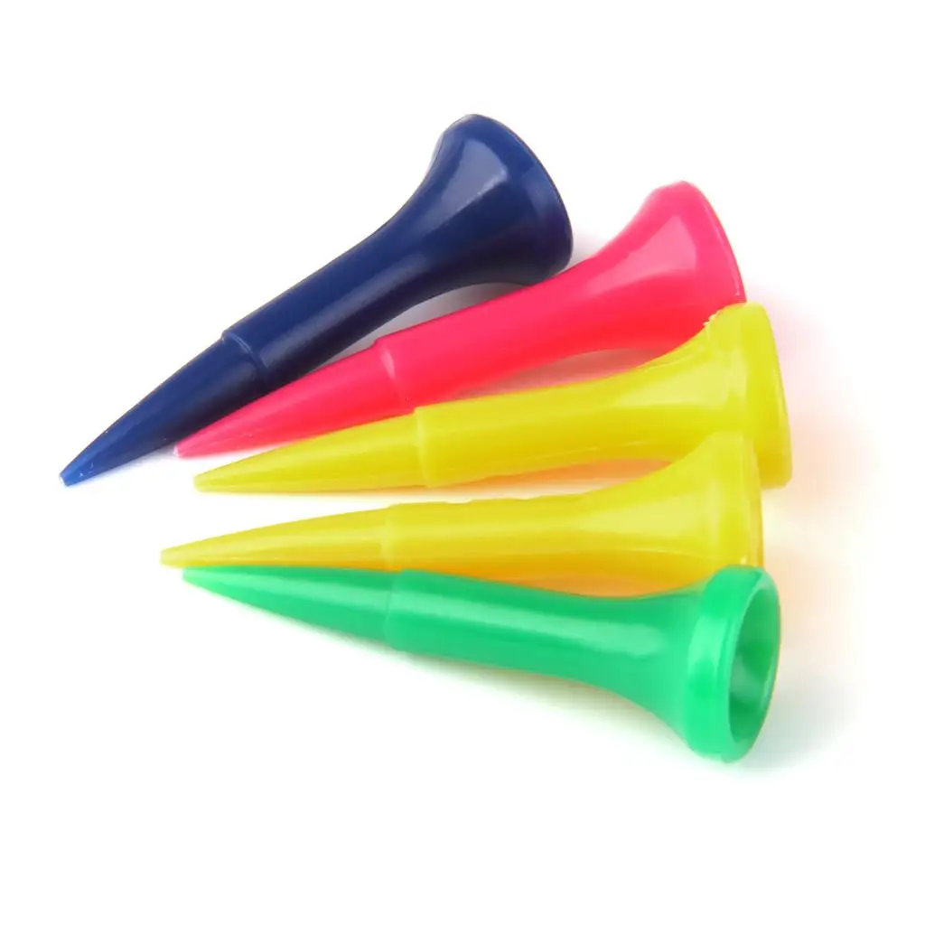 Pack 50pcs Novelty GRADUATED Plastic Golf Tee Tees 40mm - Assorted Colors