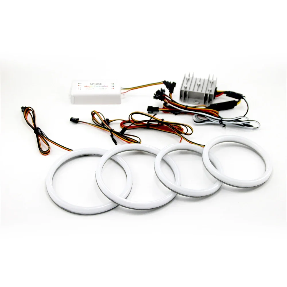 

70mm 80mm 90mm 100mm 120mm 140mm 160mm Rgbw Chasing Cotton Angel Eyes halo Rings