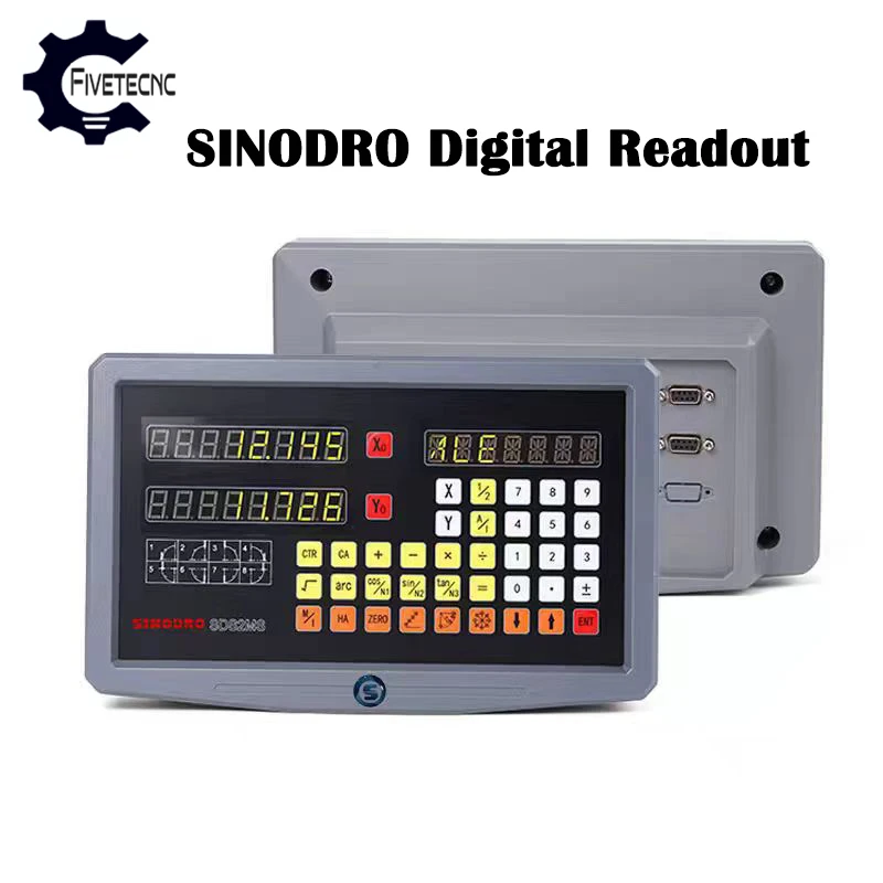 SINODRO SDS2MS 2 Axis Digital Readout DRO Display for X Y Z Axes Milling Lathe Grinder Boring Machines