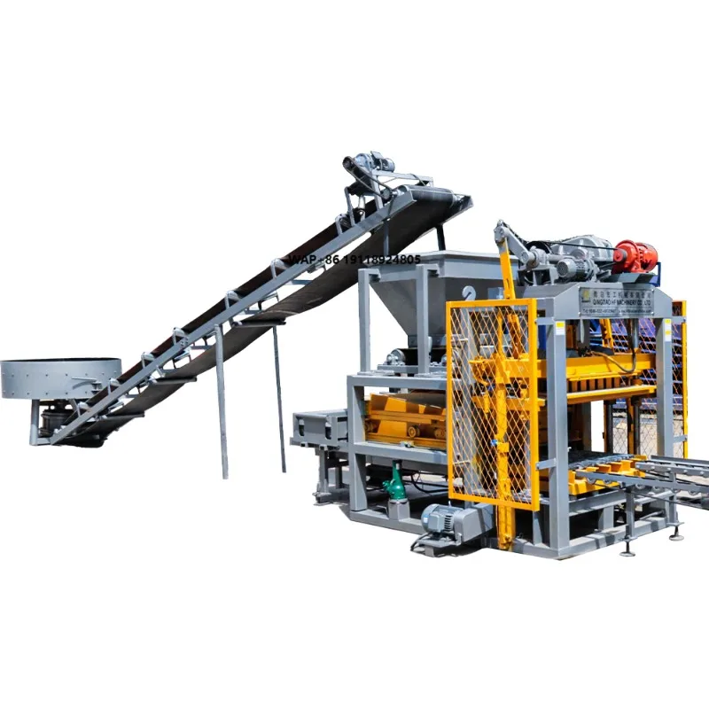 High Quality Semi Automatic QT4-25 Hollow Cement Concrete Block Maker Machinery Brick Making Machine Price