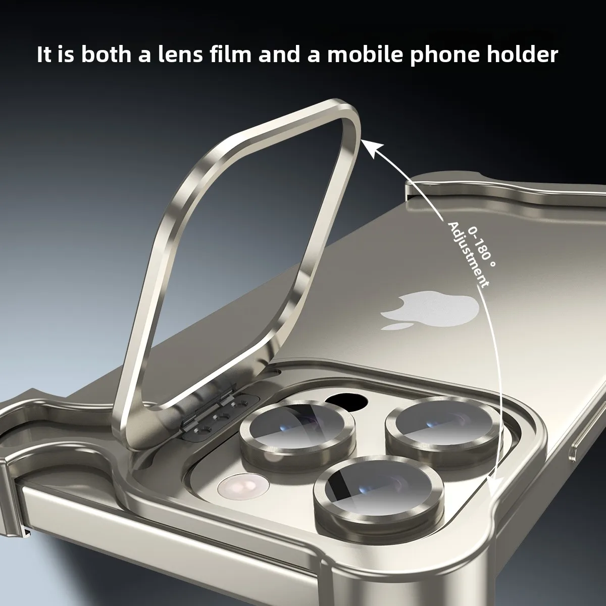 Metal Frameless Bumper Lens Holder Shockproof Case for IPhone 17 Air 16 15 14 Pro Max 16Pro 17Pro Heat Dissipation Phone Cover view 3