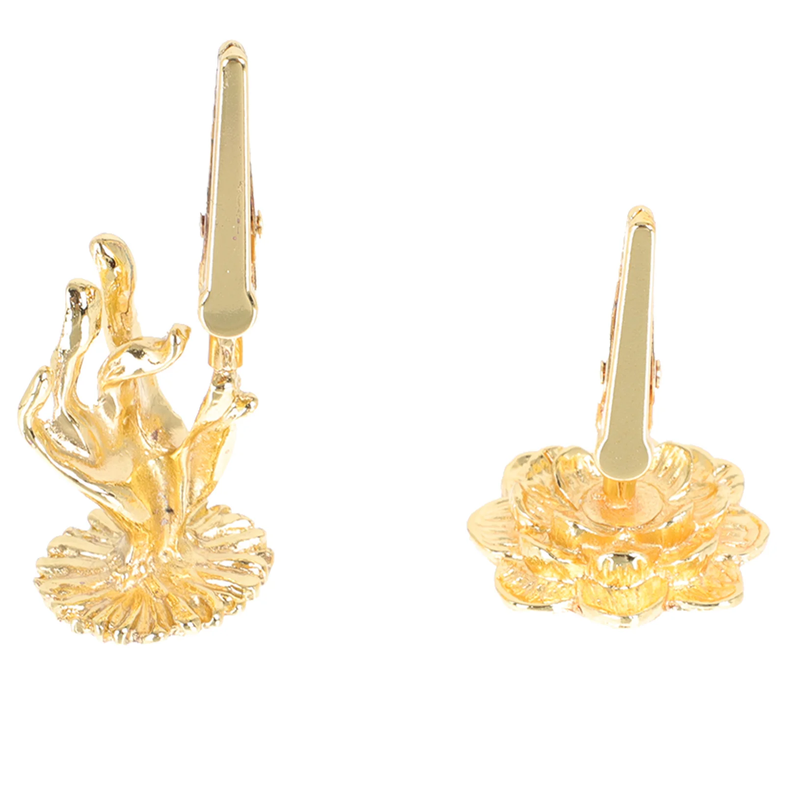 2 قطعة حامل قصاصة البخور المطلي بالذهب سبيكة الرجعية تصميم الانتهاء السلس للعلاج رائحة التأمل غرفة اليوغا ديكور سطح المكتب