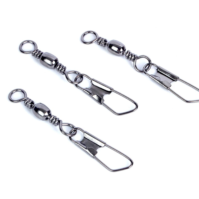 Fishing Accessories Typy A Snap Connector Pin Bearing Rolling Swivel Stainless Steel Snap Fishhook Lure Tackle Accessories Pesca