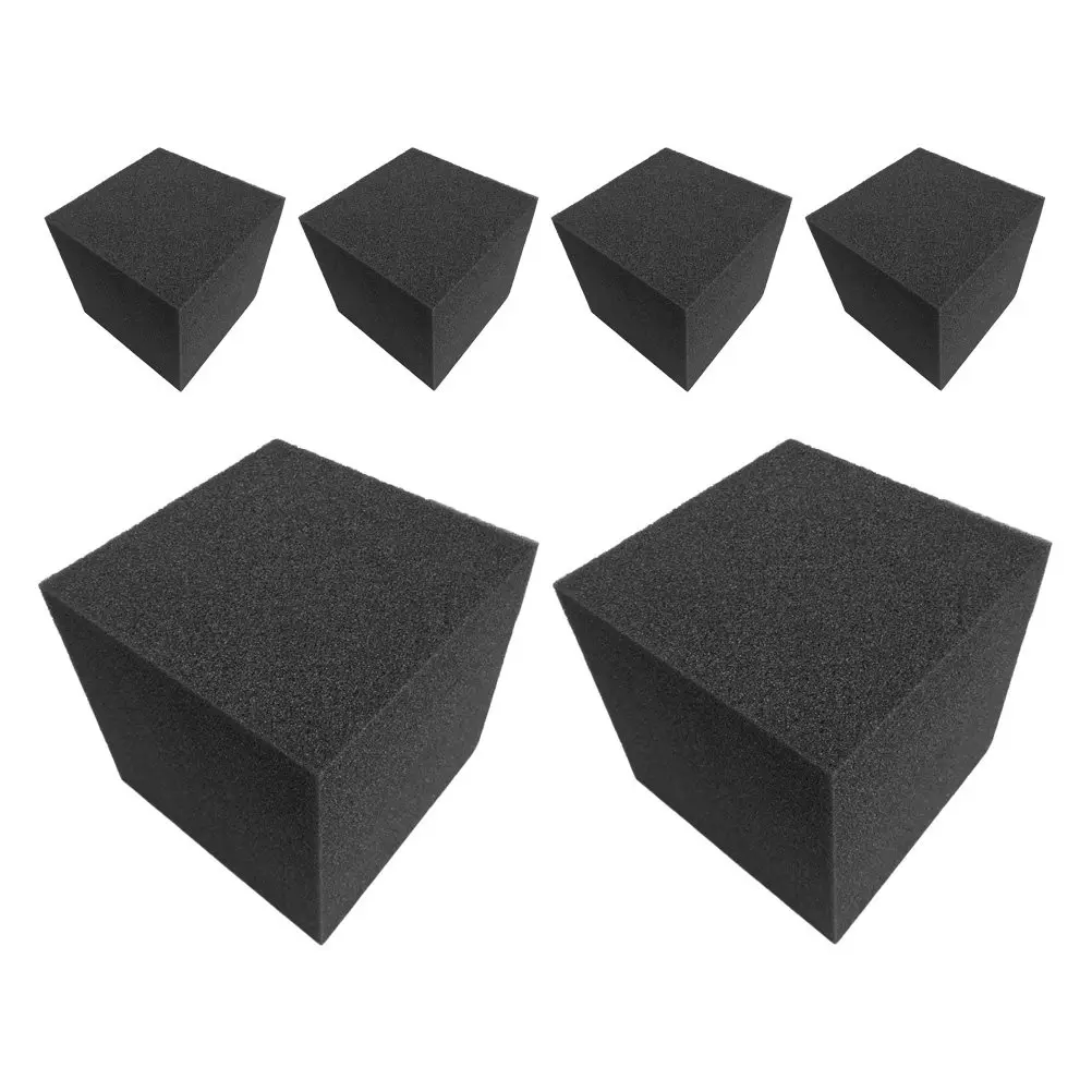 6Pcs Low Frequency Sound Absorbing Cotton Panels Soundproofing Wall Panels for Home Studio Office Recording Room Acoustic