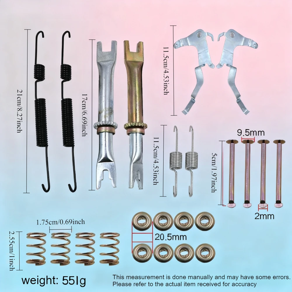 أدوات إصلاح الفرامل الخلفية للسيارة، مجموعة أدوات دبوس زنبركي لضبط فرامل اليد، طقم إصلاح الفرامل