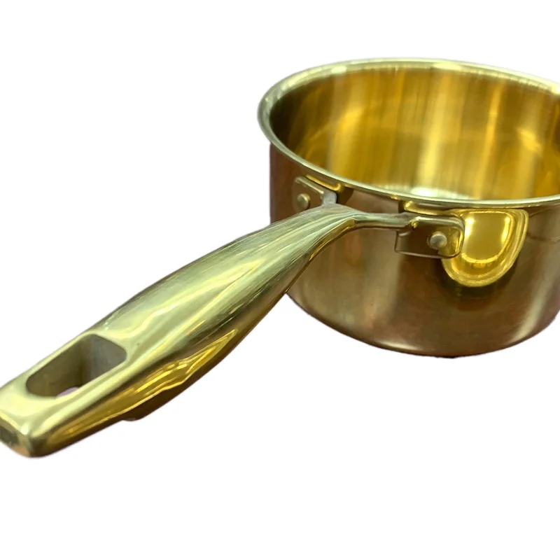 304 Stainless Steel Small Soup Pot Milk Pot Baby Complementary Food Boiled Instant Noodles Hot Milk