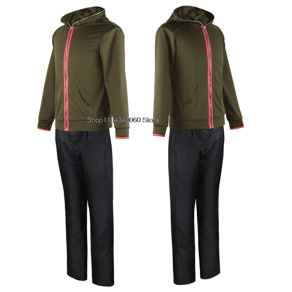 อะนิเมะ Super Danganronpa ชุดคอสเพลย์ Naegi Makoto ผู้ชายบทบาทเล่นฮาโลวีนชุด Halloween Carnival Party เครื่องแต่งกาย