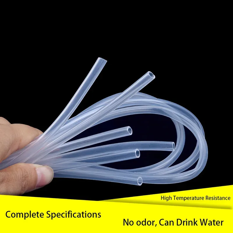

Transparent Silicone Rubber Tube Food Grade Flexible Nontoxic Hose ID 2mm to 20mm 1/5M