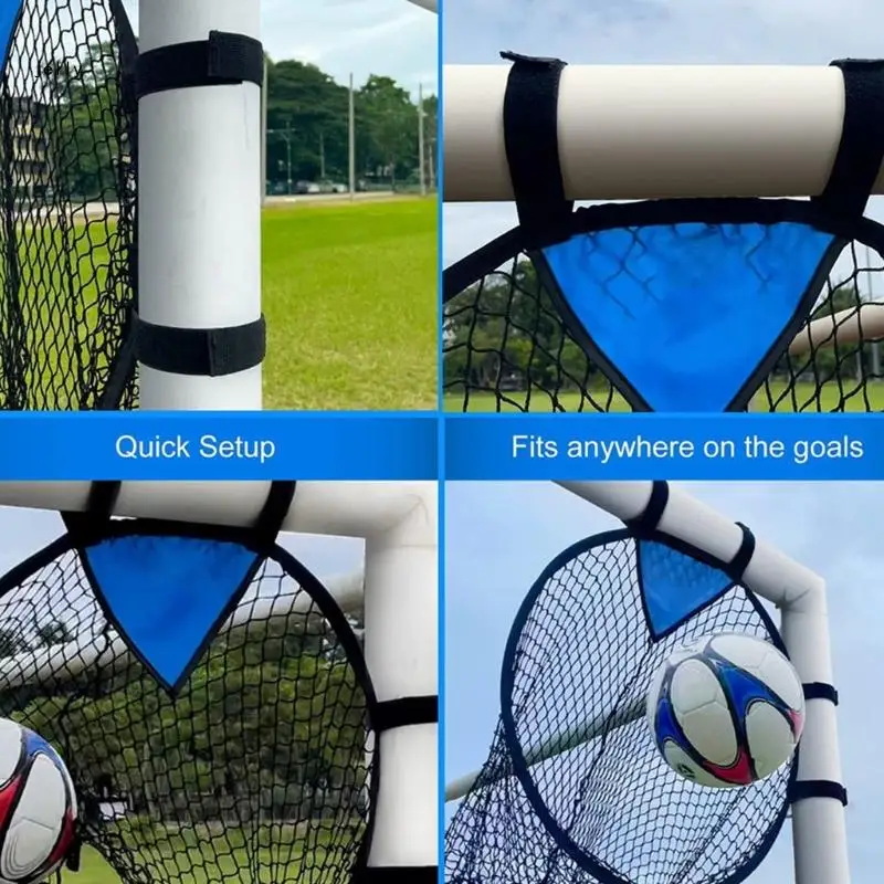 

448C Foldable Soccer Targets Net Portable Soccer Goal Targets Net Training Equipment for Shooting Accuracy Training Durable