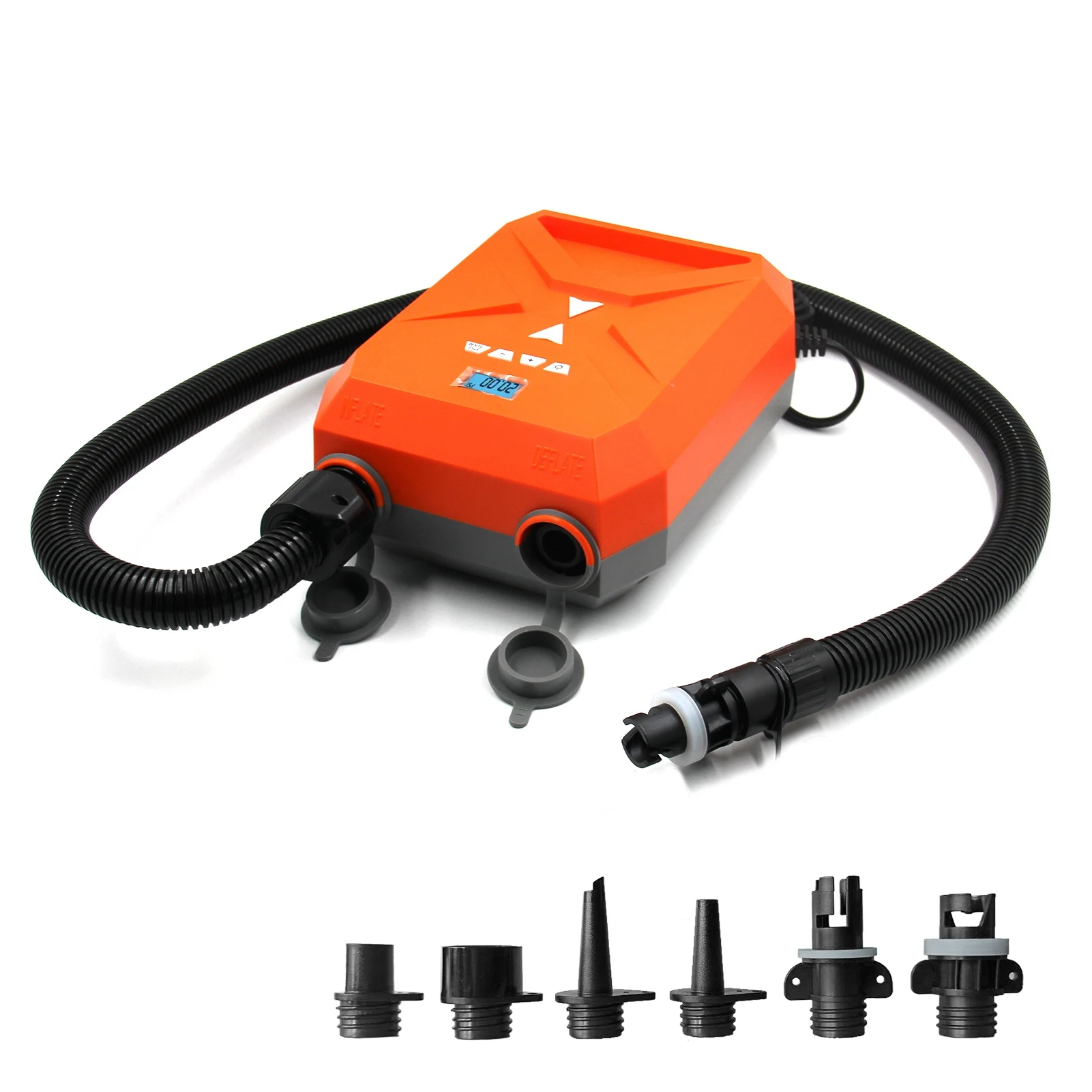 

Air Pump Double Stage Electric Air Pump 16PSI Single Stage Portable Air Pump with Nozzles Inflatable Pump Electric Air Pump