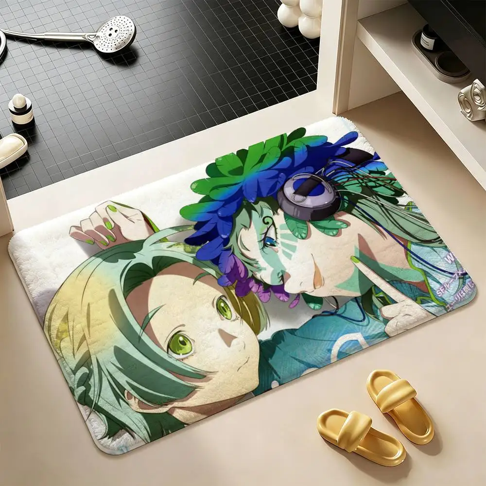 GNOSIA Anime G-Game  Shower Room Small Carpet Floor Mat  Absorbent Foot Mat Decorative Mat Soft and Comfortable