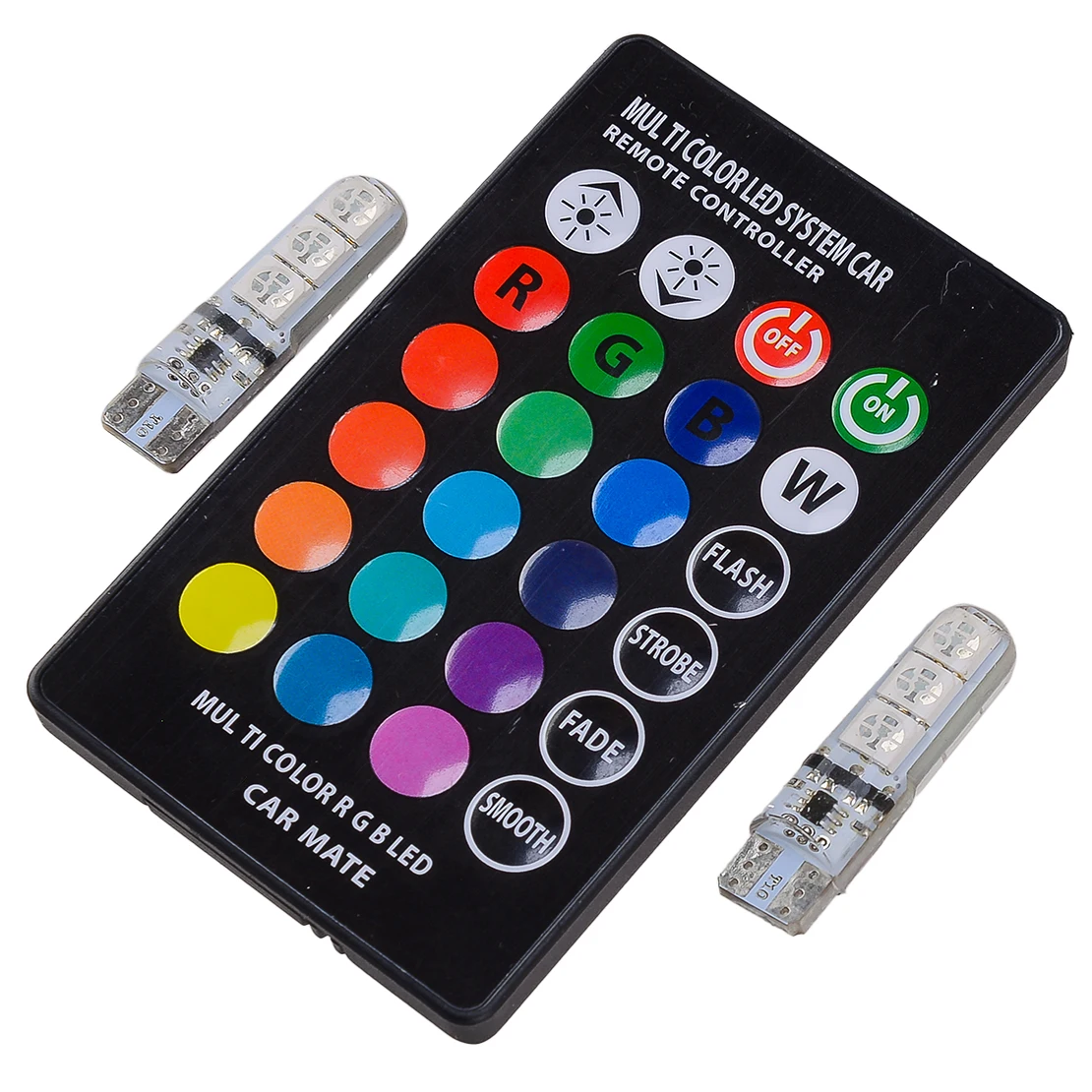 

T10 5050 RGB 6SMD лампочка приборной панели диаметром и контроллером 12 В подходит для Toyota Pickup 1989-1991 1992 1993 1994