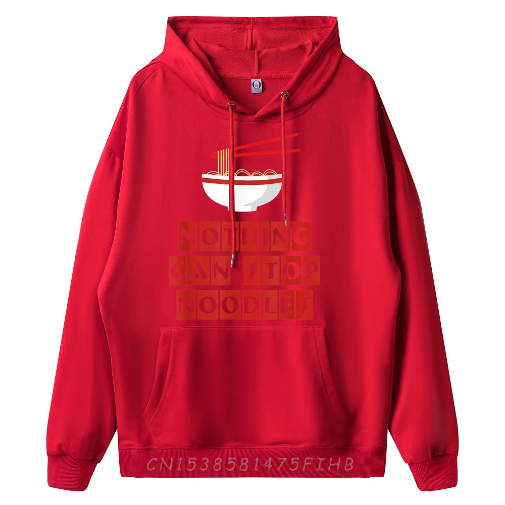 Nothing Can Stop Noodles Japan Ramen Chopsticks Bowl Graphic Pullover Hoodies Men Oversized Luxury Clothes Men Printed On