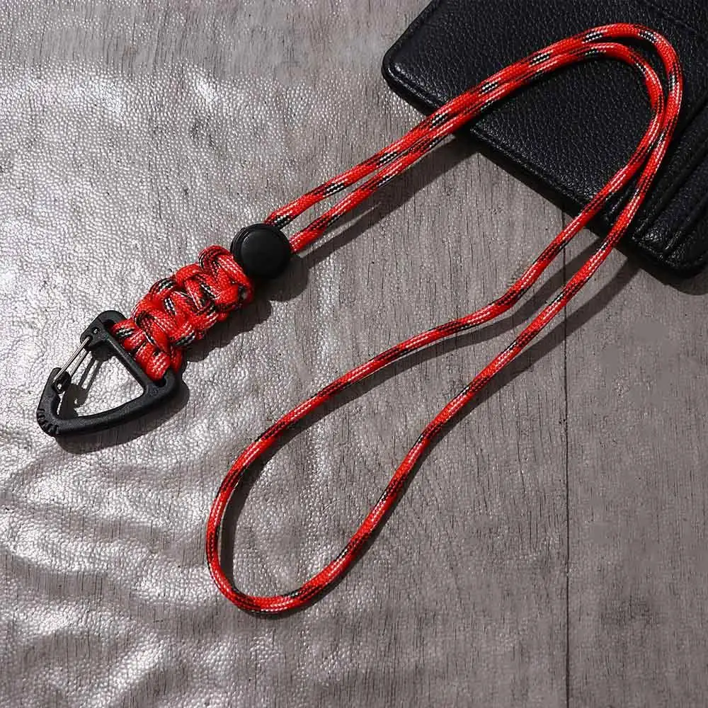 Parachute Koord Karabijnhaak Paraplu Touw Zaklamp Touw Handgeweven Starp Nylon Lanyard Geweven Paracord Sleutelhanger Rugzak Sleutelhanger