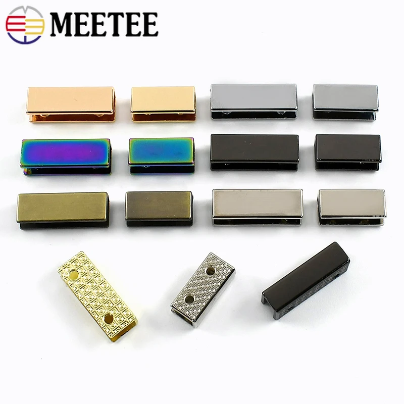 

10/30Pcs 19/25mm Belt Metal Tail Clip Buckle Women Handbag Cover Edge Protector Buckles Backpack Webbing Strap Screw End Stopper