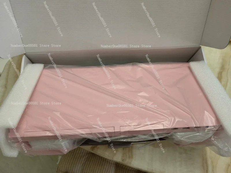 

Pink Monitor Stand Riser with USB Hub Drawer Desktop Computer Screen Elevator Laptop Holder for Office Girl