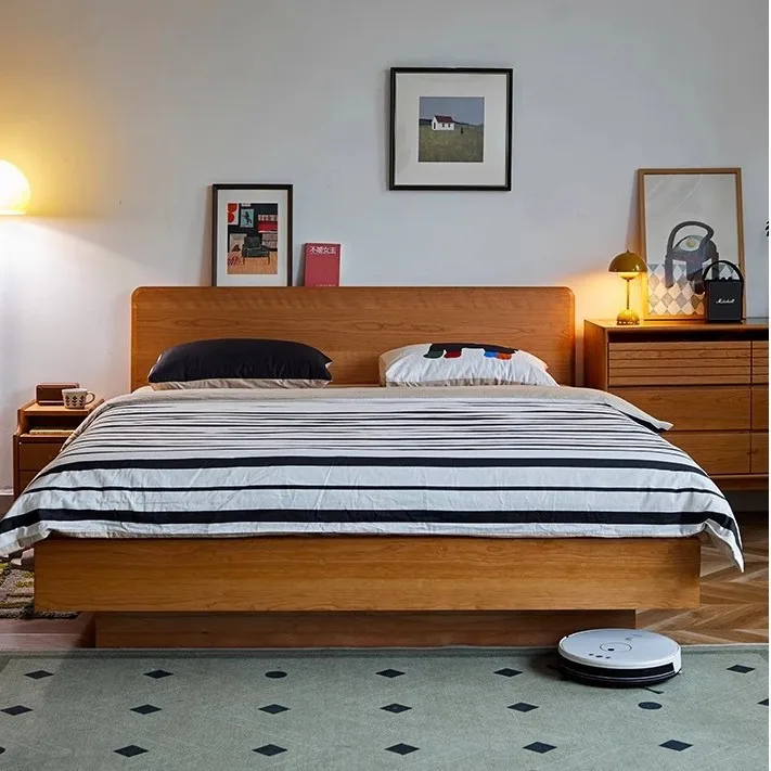 

Customizable North American multifunctional small apartment with storage box bed