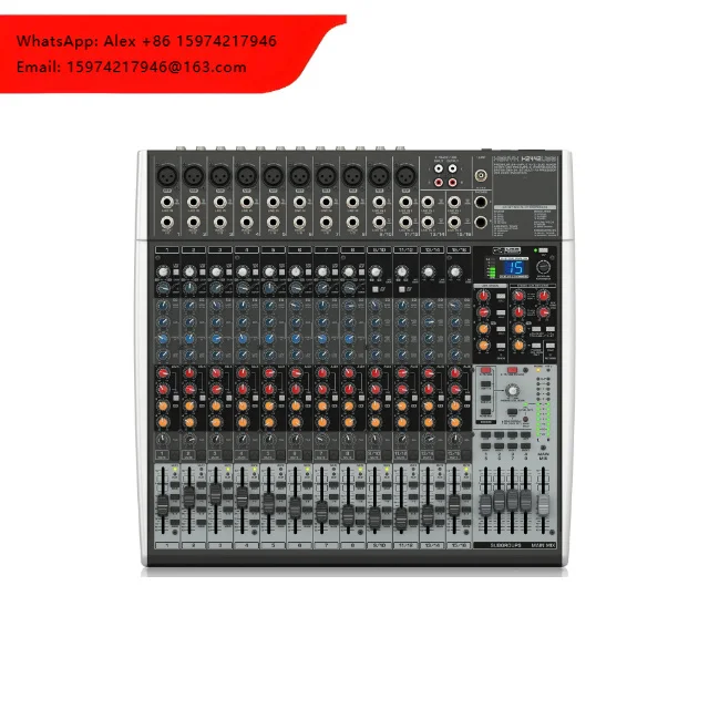 Premium 22-Input 2/2-Bus Mixer With Compressors 24-Bit Multi-FX Processor And USB/Audio Interface X2222USB