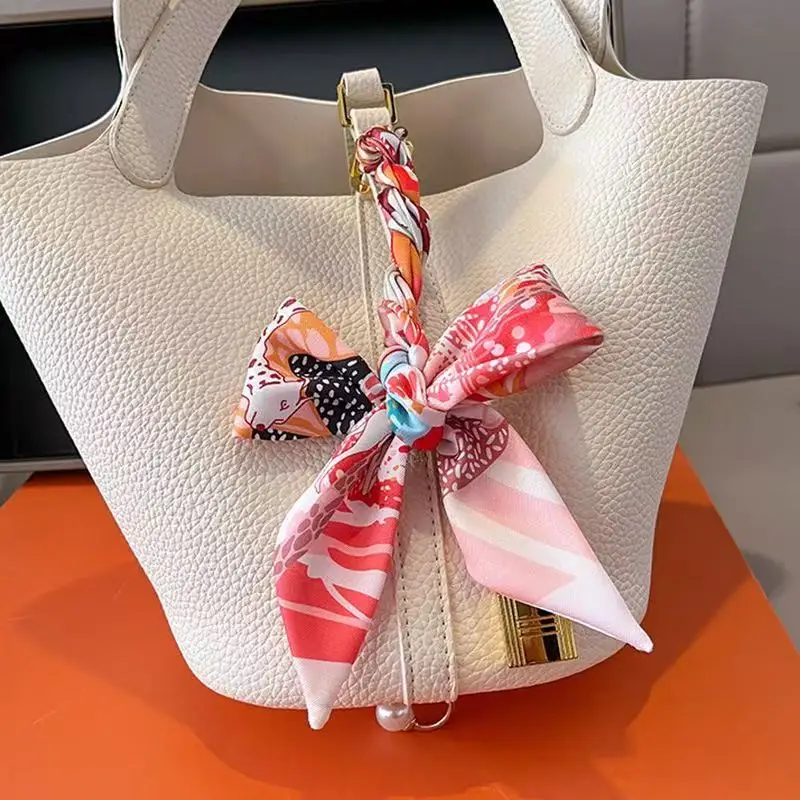 90*5cm European and American French Versatile Plants Jungle Puppy Women Wrap Bags Ribbon Headband Ribbon Small Scarf Wholesale