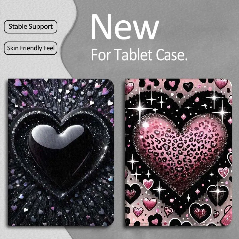 

Модный роскошный чехол Love Heart для Apple iPad Pro Air 13 2 7-го 6-го поколения 2025 M2 M3 M4 M5 12.9 13 дюймов, складной чехол для планшета
