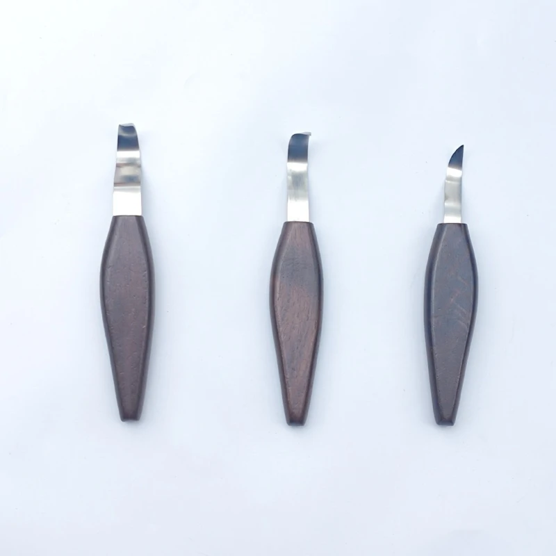 Engraving Knife Square-handled Wood Carving Set Scoop Spatula All-purpose Detail Tools Hand Carving Tool Wood Engraving Knife - Image 2