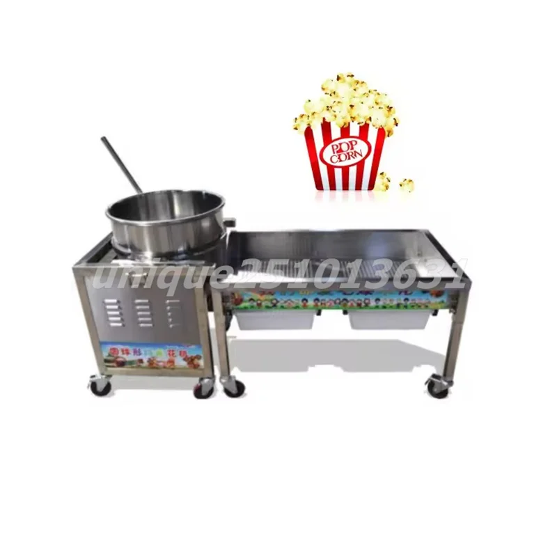 

Manual Gas Popcorn Maker Large Capacity Stainless Steel Popcorn Popper Pop Corn Maker Machine for Sale