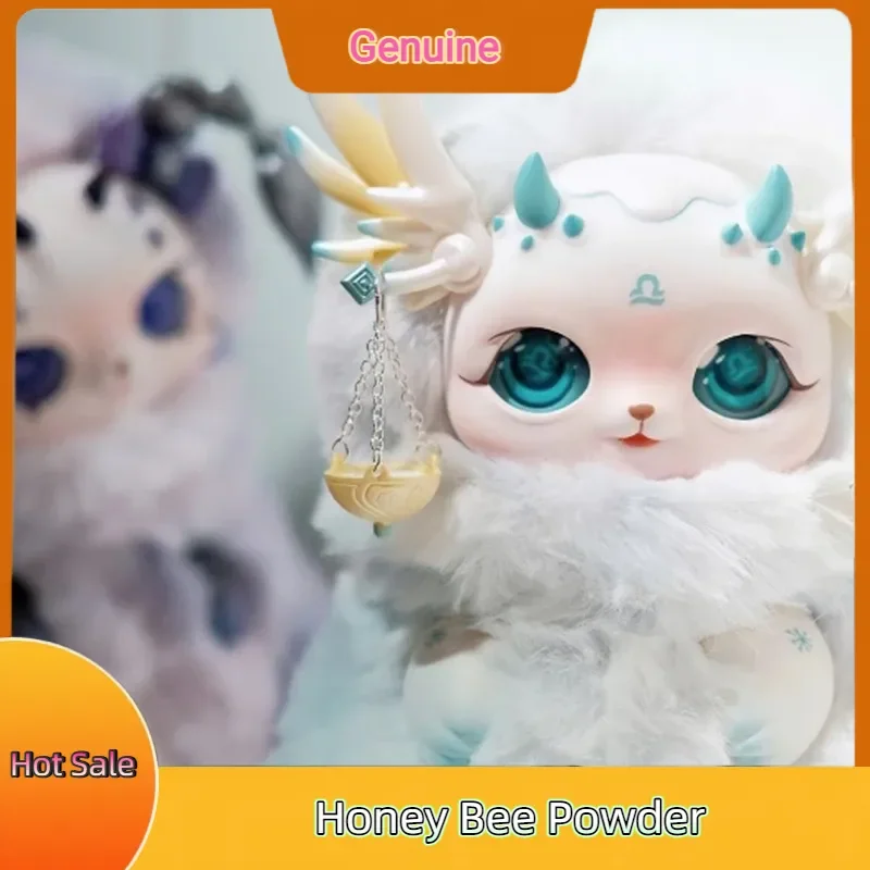 Véritable Mobo Star douze Constellations série boîte aveugle doux en peluche vinyle poupées Surprise boîte mystère Kawaii Collection de bureau