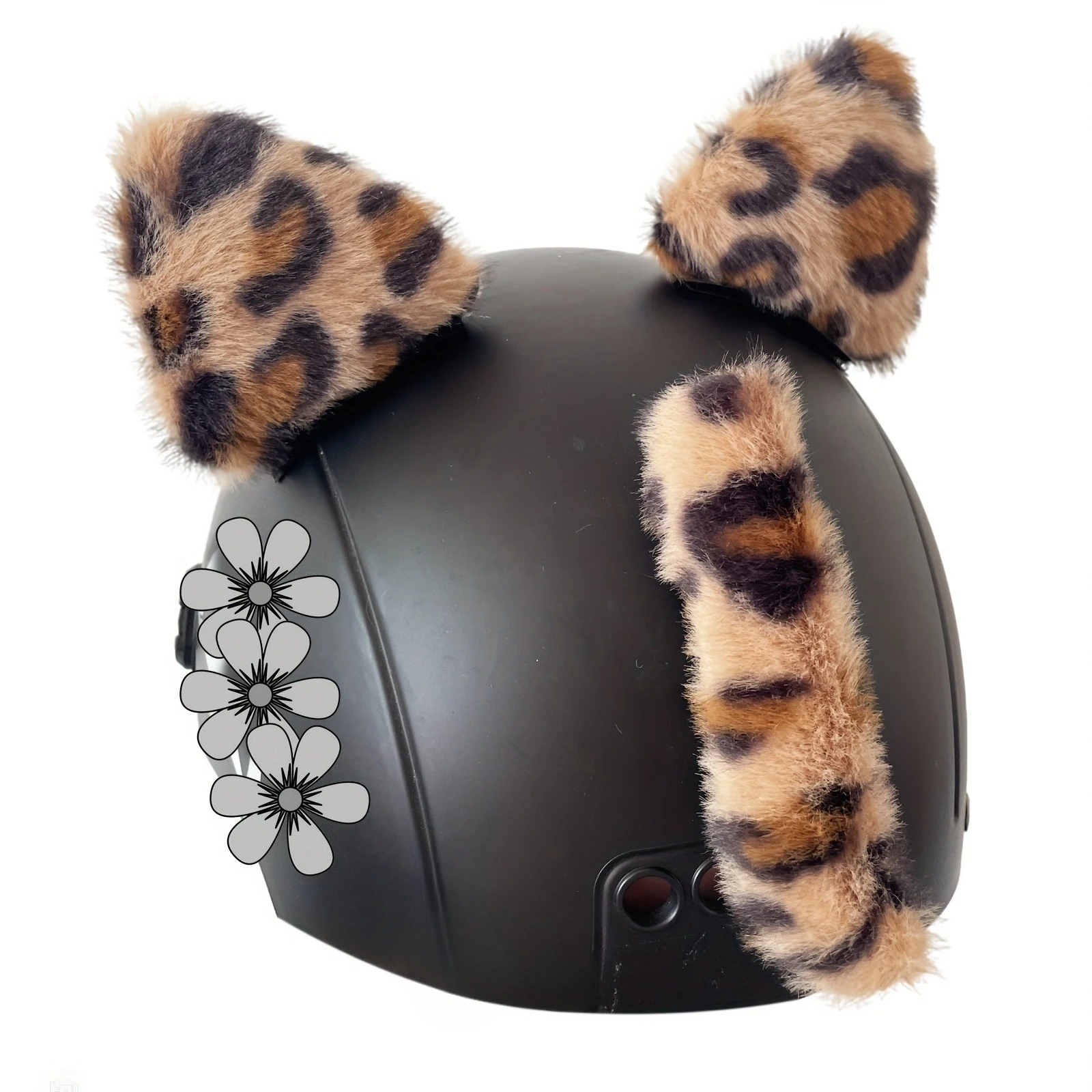 

Плюшевые ушки кошки для шлема, самоклеящиеся, аксессуар для шлемов с гладкой поверхностью, для велосипедов и мотоциклов, декор для шлемов, для активного отдыха, для взрослых