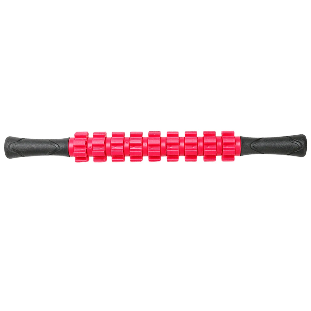 

9 Gears Massage Stick Yoga Fascia Massager Relax Rod Beautiful Legs Red Muscle Rolling
