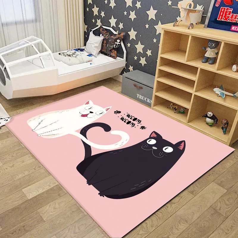 Cartoon Cute Game Carpet Living Room Bedroom Carpet Children's Game Carpet Early Education Crawling Mat Bathroom Non-slip Mat