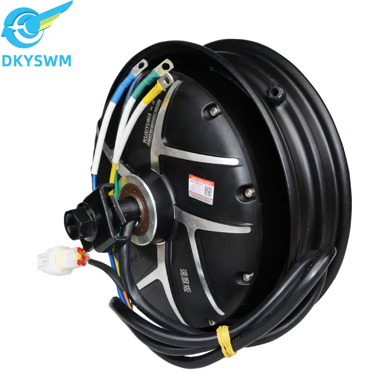 Electric motorcycle electric car brushless dc motor 10-inch wheel motor 2kw60v72v96v waterproof wheel motor/double hall sensor