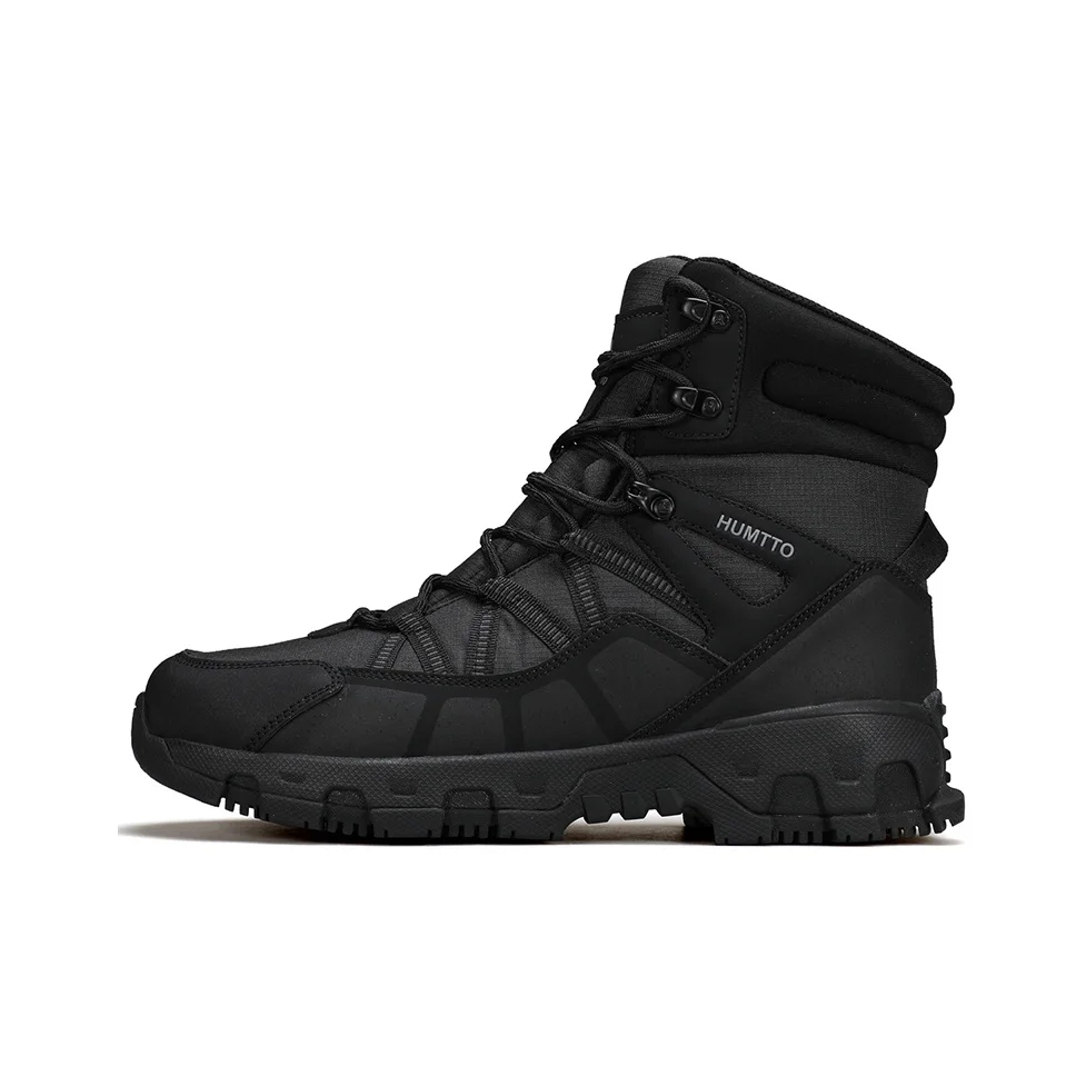 HUMTTO Cushioning Coverage Balance Cushioning Coverage Balance Short Mid Calf Snow Boots Women's Black 550175D-1