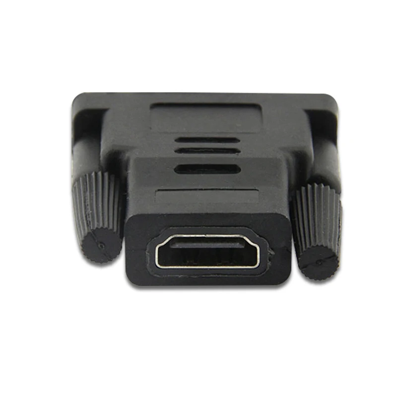 Adaptador DVI macho a HDMI hembra (24 + 5), conector divisor compatible con HDMI