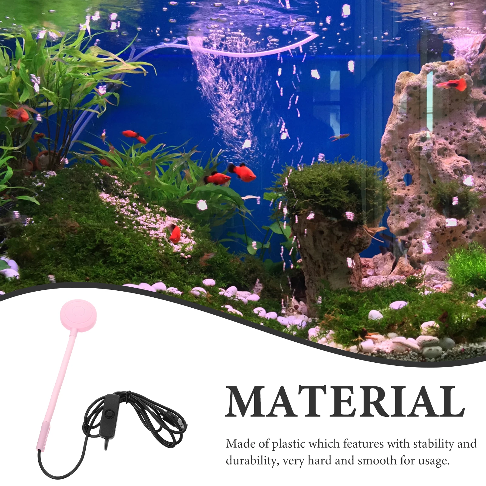 

Small Fish Light s Pink Plastic Aquarium Lamp LED Marine Lighting Reusable Marine Aquarium resistant Mini USB