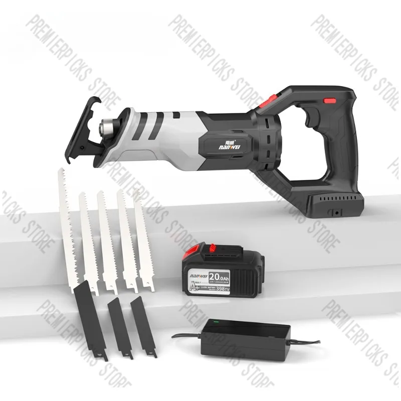 

Cordless Brushless Lithium Battery Reciprocating Saw Handheld Chainsaw Metal Woodworking Multifunctional Sabre