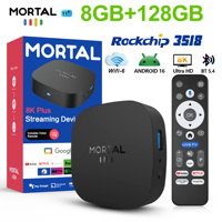 2025 T1+ Android16 TV Box RK3518 Support Dual wifi 6 Dual UI interface 8K HD 2.1b AV1 100M LAN Media player Set top box