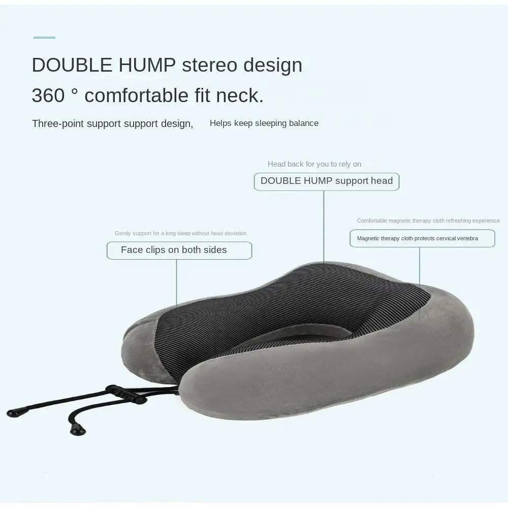 Memory Foam Cushion Without Carry Bag Travel essentials U Shaped Pillows Travel Pillow Neck Protect Neck Support