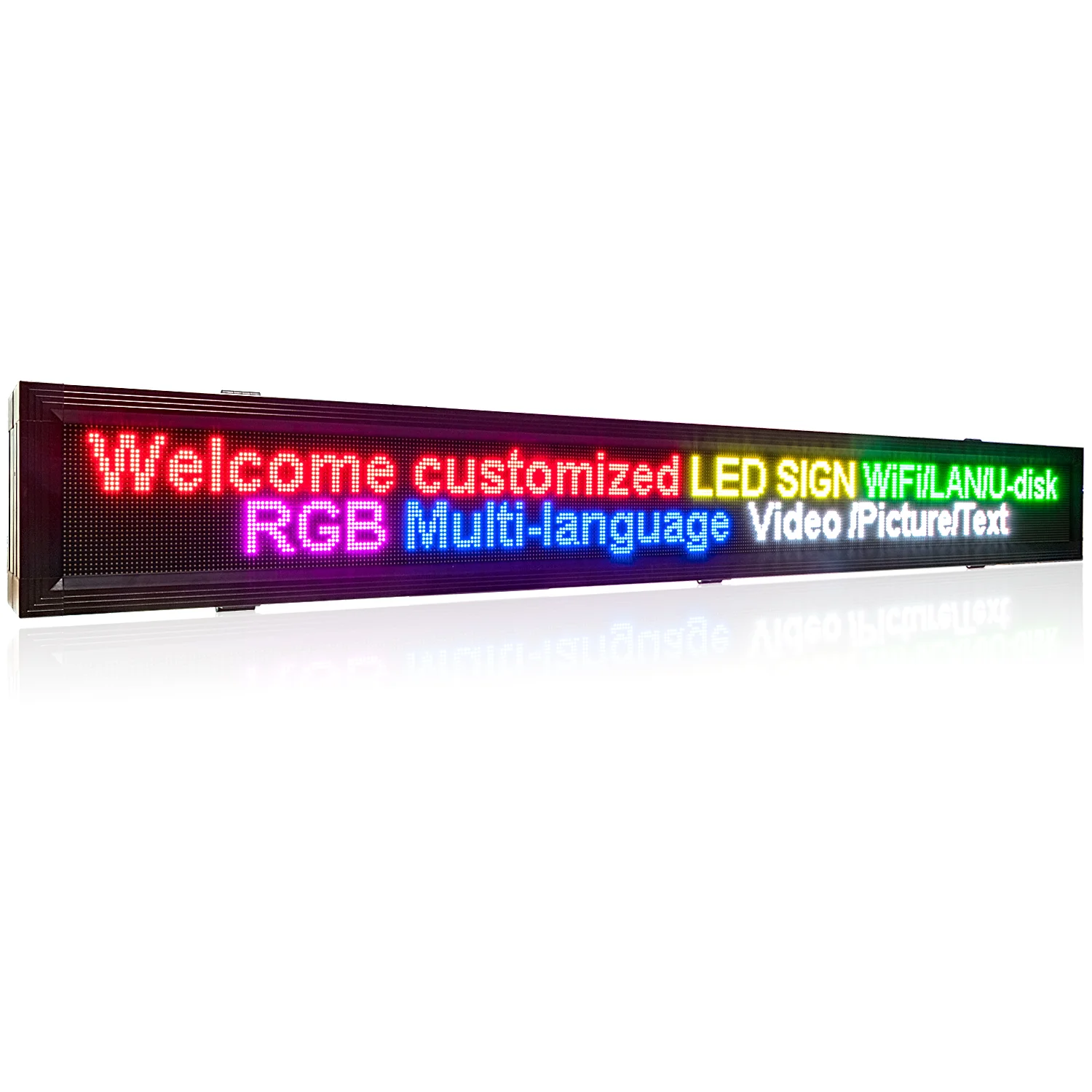 P5 HD LED Video Sign SMD Full Color Screen for Advertising and Business Display Video/Picture/Text/Graphic Double-Sided Sign